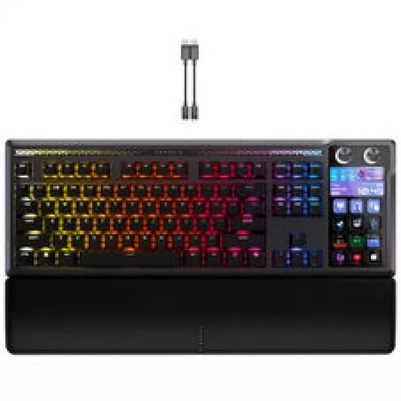 Teclado gaming Corsair Galleon 100 SD, tamaño completo, Stream Deck integrado, hot-swap, DE - Negro