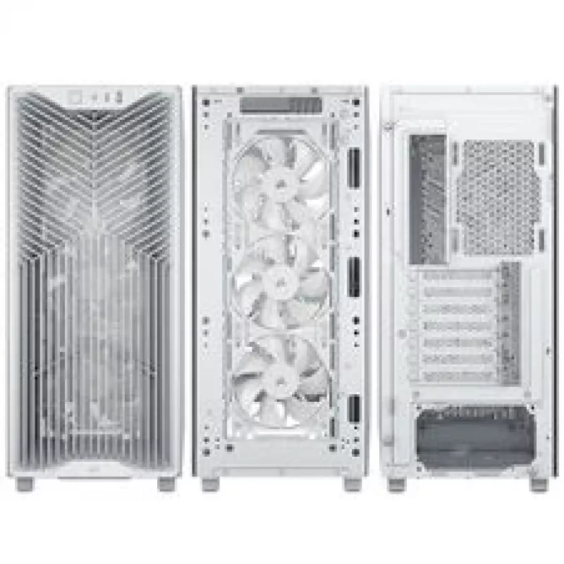 Caja para PC Corsair 3200D RS, torre Midi, ATX, cristal templado - blanco