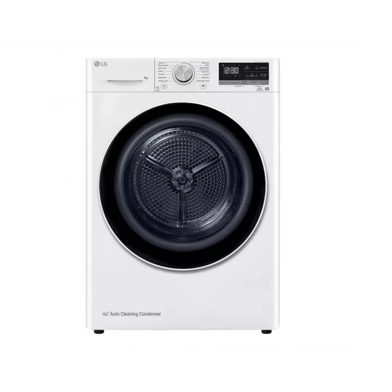 LG RH90V9AV4N, bomba de calor, 9 kg, profundidad 66 cm - secadora