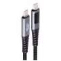 Cable USB-C a USB-C ShiverPeaks BS14-59035 USB 2.0, 2 m, contactos dorados, apantallado magnético, Negro/Gris