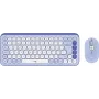 Logitech POP Icon Combo - set de teclado y ratón - inalámbrico - Bluetooth LE - QWERTZ - Suiza - lila, blanco roto (920-013277)