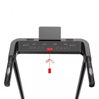 Cinta de correr eléctrica plegable Rebel RBA-1018 – cinta de correr compacta para casa, 12 km/h, 15 programas, peso máximo de usuario 120 kg, pantalla LCD