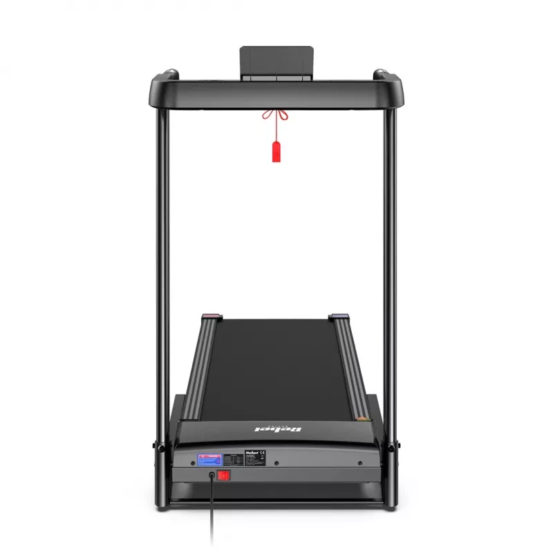 Cinta de correr eléctrica plegable Rebel RBA-1018 – cinta de correr compacta para casa, 12 km/h, 15 programas, peso máximo de usuario 120 kg, pantalla LCD