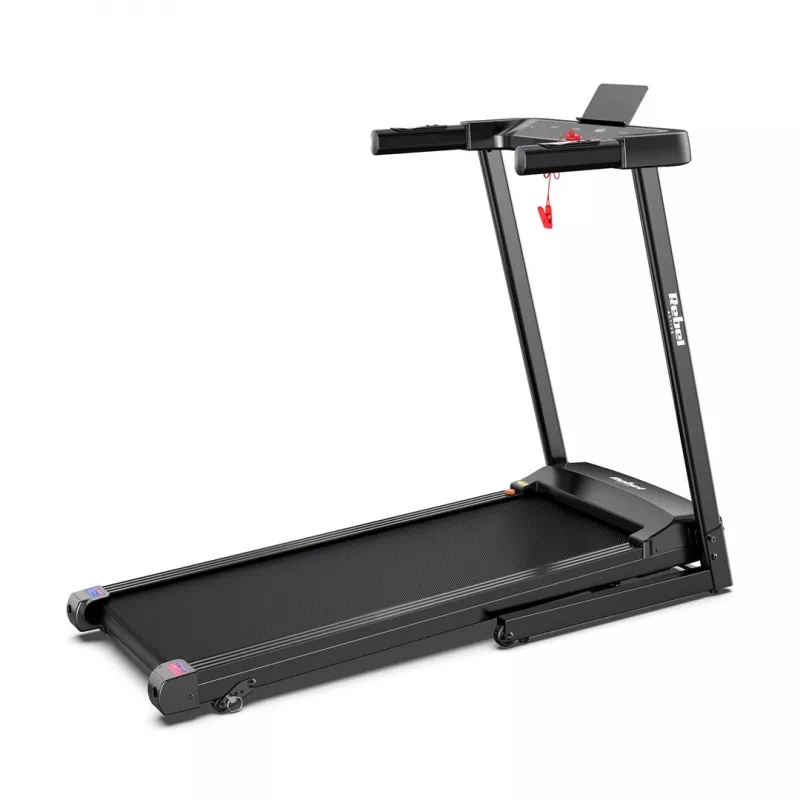 Cinta de correr eléctrica plegable Rebel RBA-1018 – cinta de correr compacta para casa, 12 km/h, 15 programas, peso máximo de usuario 120 kg, pantalla LCD