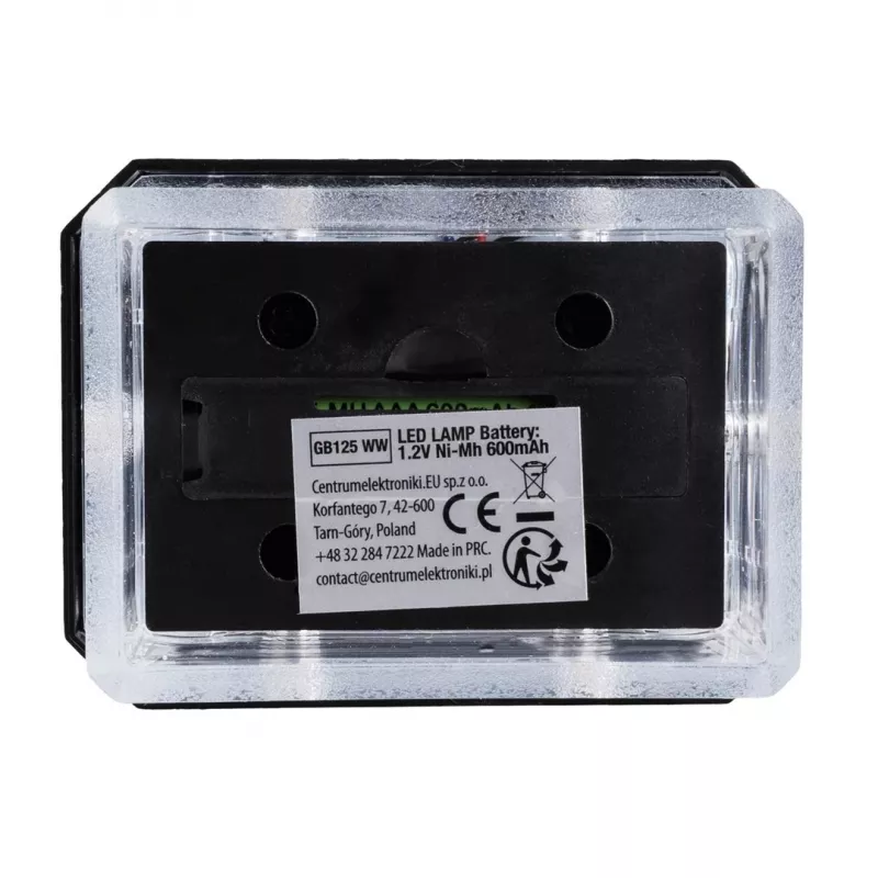 Baliza solar LED GreenBlue, 60x40mm, pantalla con forma envolvente, 3200K, GB125 WW