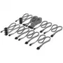 Kit Pro de cables DC con funda premium Corsair, para fuente de alimentación Type-5 - negro/blanco