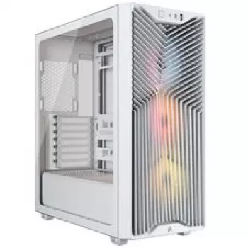Caja de PC Corsair 3200D RS ARGB, torre Midi, ATX, cristal templado - blanco