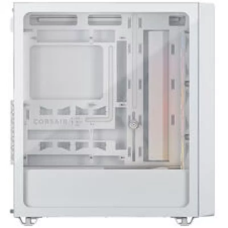 Caja de PC Corsair 3200D RS ARGB, torre Midi, ATX, cristal templado - blanco