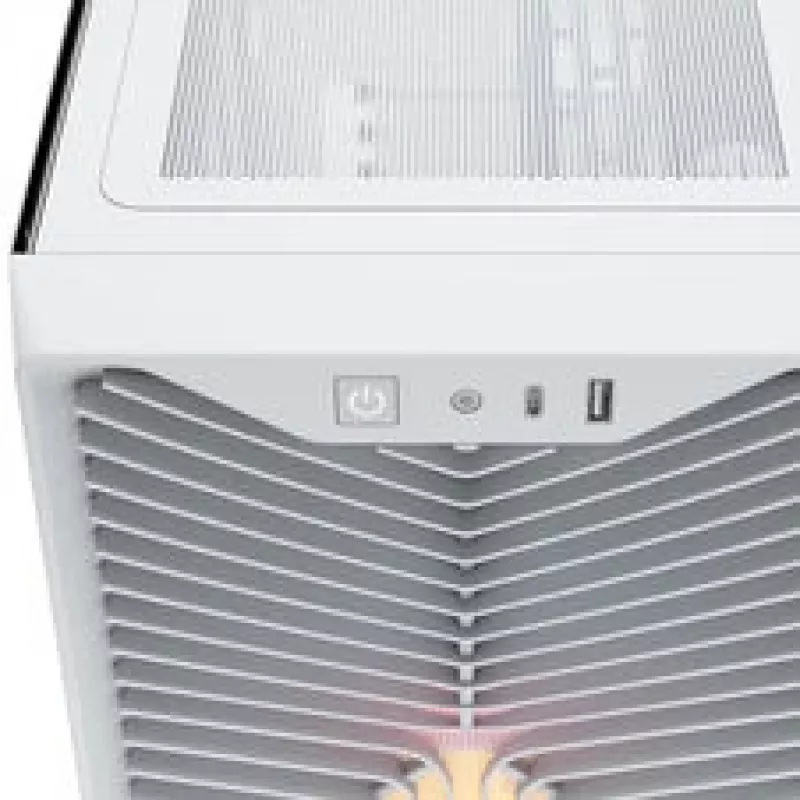 Caja de PC Corsair 3200D RS ARGB, torre Midi, ATX, cristal templado - blanco