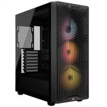 Caja de PC Corsair 3200D RS ARGB, torre Midi, ATX, cristal templado - gris