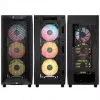 Caja de PC Corsair 3200D RS ARGB, torre Midi, ATX, cristal templado - gris