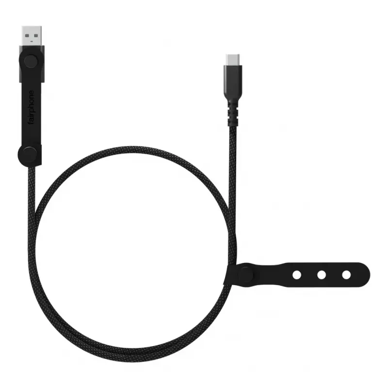 Cable USB-C a USB-C Fairphone ACCABL-4CC-WW1 USB 2.0 2,5 m negro