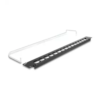 Panel de parcheo DeLOCK 19 pulgadas D-Type 16 puertos 1U negro modelo 67058