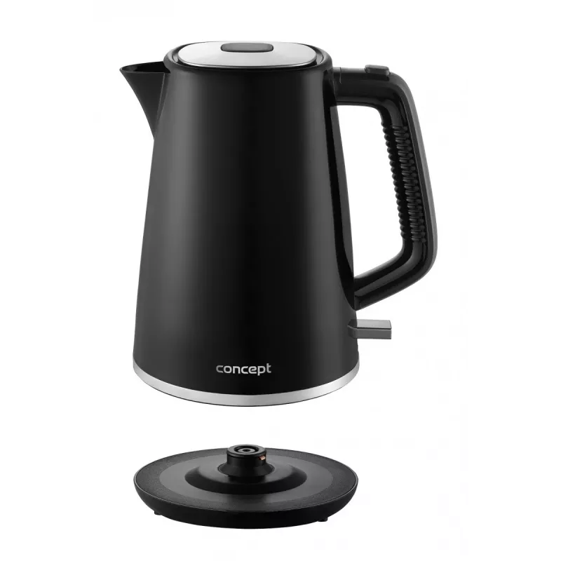 Hervidor de agua eléctrico de plástico RK2375 1,7 l negro