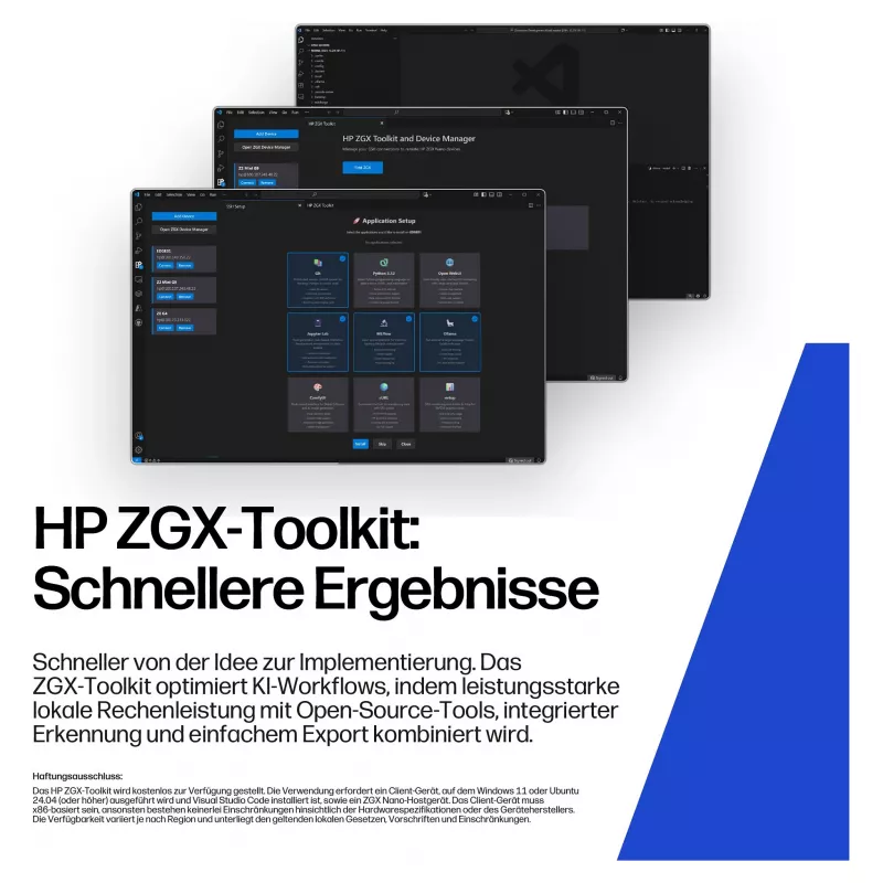 HP ZGX NANO G1n AI Mini GB10 con Nvidia Blackwall, 128 GB RAM, 2 TB SSD, DGX WLAN