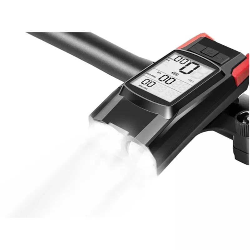 Extralink set de luz para bicicleta con cuentakilómetros + luz trasera