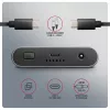 Caja externa AXAGON EEM2-20GD USB-C 20 Gbps para dos SSD M.2 NVMe con clonación por hardware