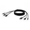 Cable KVM Belkin F1DN1CCBL — HDMI a USB A/B con audio, conectores USB para teclado/ratón, 3 m