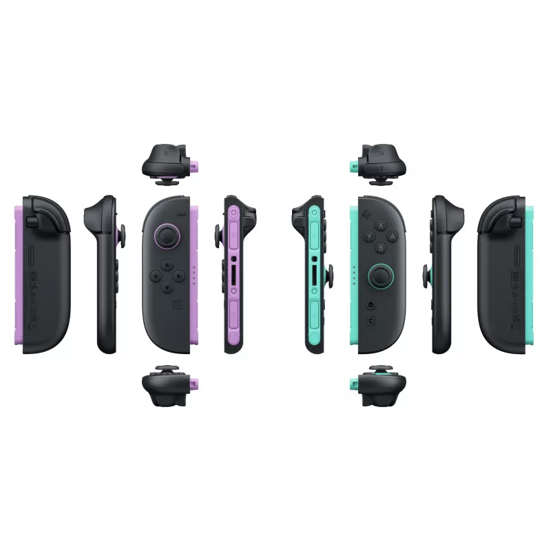 Nintendo Joy-Con 2 Par Violeta claro/Verde claro, Mando, Nintendo Switch 2, Botón Home, Analógico/Digital, Inalámbrico, Bluetooth