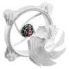 XPG HURRICANE 120 ARGB PWM White, ventilador, 12 cm, 600 RPM, 2000 RPM, blanco