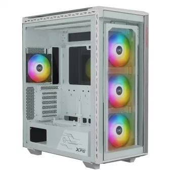 XPG BATTLECRUISER II ST Semitorre Blanca, Torre Midi, PC, Blanco, ATX, EATX, micro ATX, Mini-ITX, Acero inoxidable, Gaming