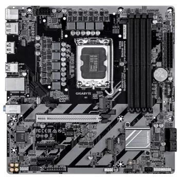 GIGABYTE B860M D3W Placa base - CPU Intel Core Ultra Series, VRM de 4+1+2 fases, hasta 9066MHz DDR5, 2xPCIe 4.0 M.2, 1GbE LAN, USB 3.2 Gen 1