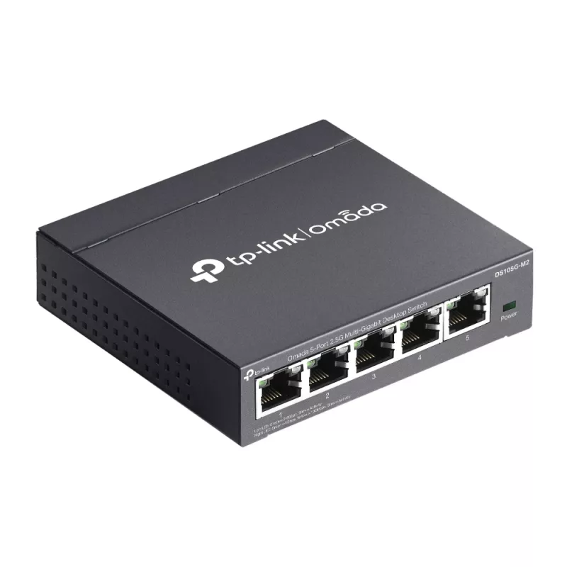 TP-Link Omada DS105G-M2 Switch de red No gestionado 2.5G Ethernet (100/1000/2500) Negro
