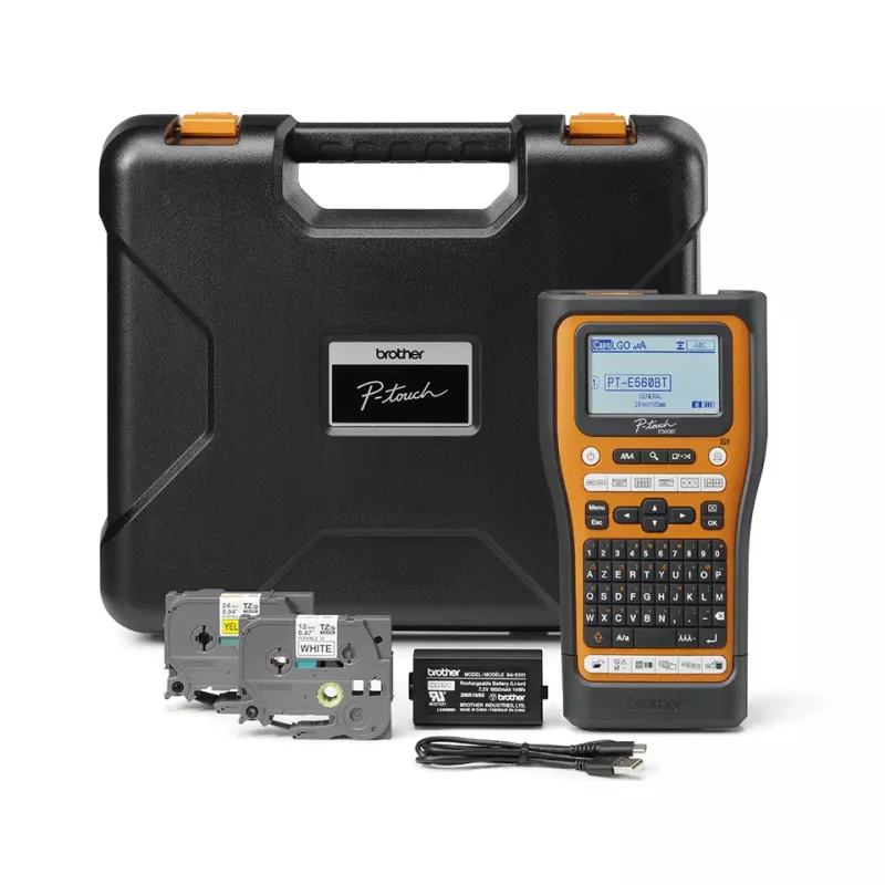 Brother PT-E560BTVP impresora de etiquetas impresión térmica 180 x 180 DPI 20 mm/s con cable e inalámbrica HSE/TZe Bluetooth QWERTY