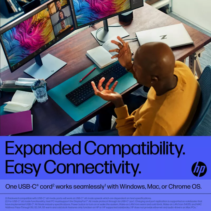 HP Thunderbolt Dock 120W G4, Kensington, China, Tailandia, Taiwán, empresa, Windows 10, Windows 11, MacOS, 98 mm