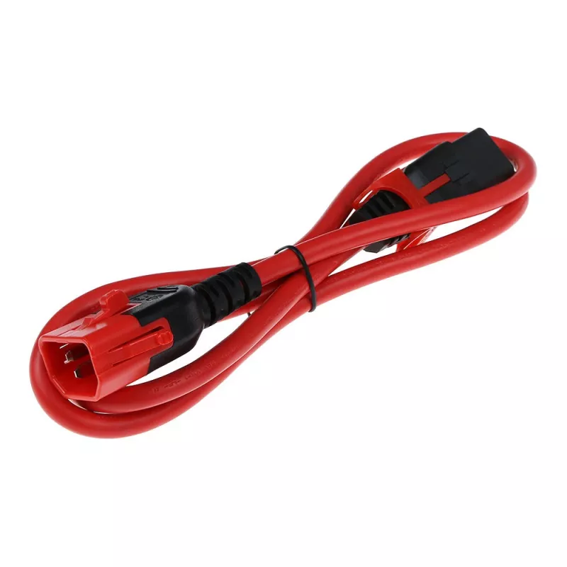 ACT cable de alimentación C13 IEC Lock+ - C14 IEC Lock bloqueo dual rojo 2 m, PC3615