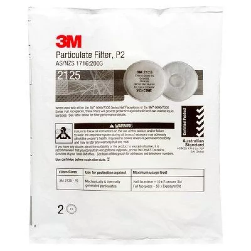 3M 2125 filtro de partículas 2 unidades