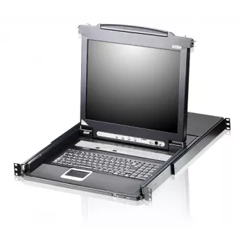 ATEN CL5708N Consola de rack 48,3 cm (19 inch) Negro 1U