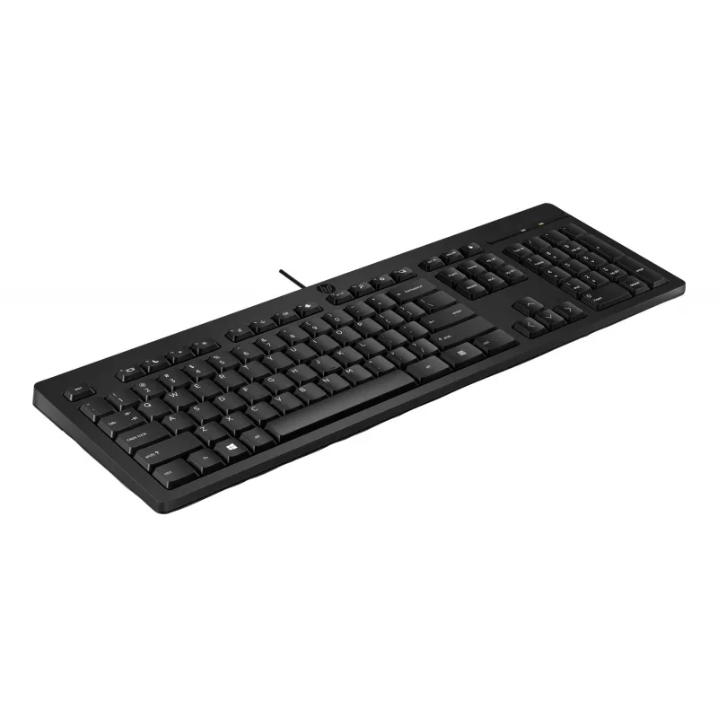 HP 125 teclado con cable tamaño completo USB membrana negro
