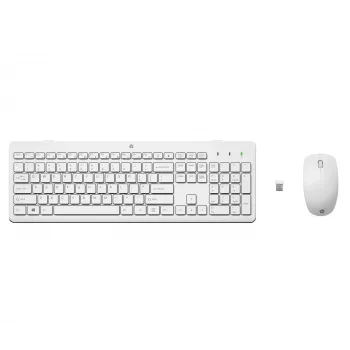 HP 230 combinación inalámbrica de ratón y teclado, blanco, ratón incluido