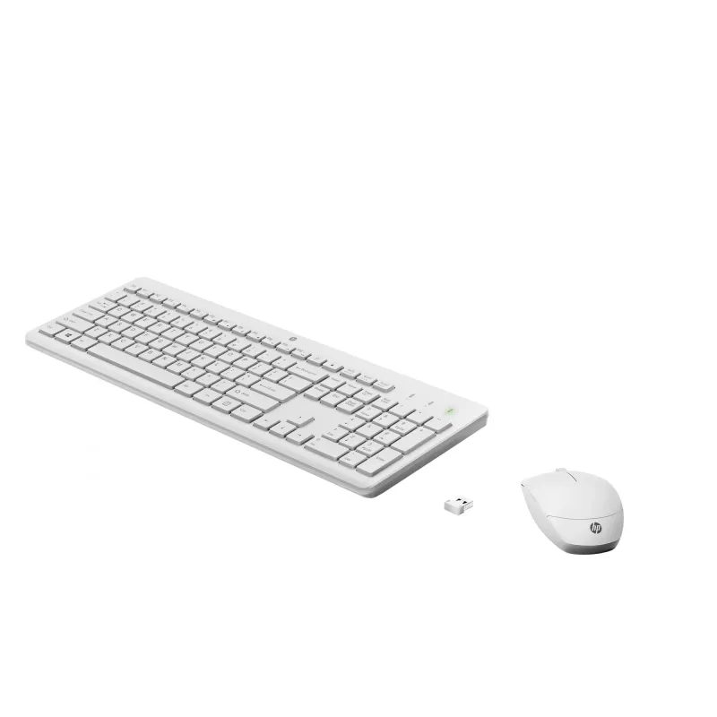 HP 230 combinación inalámbrica de ratón y teclado, blanco, ratón incluido