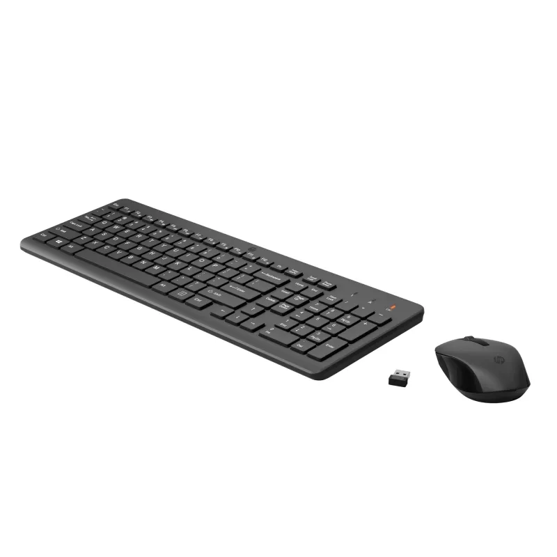 Conjunto inalámbrico de teclado y ratón HP 330 — teclado tamaño completo, RF Wireless, negro, ratón incluido