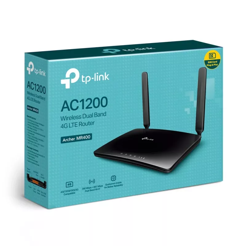 TP-Link Archer AC1200 router inalámbrico dual band 4G LTE