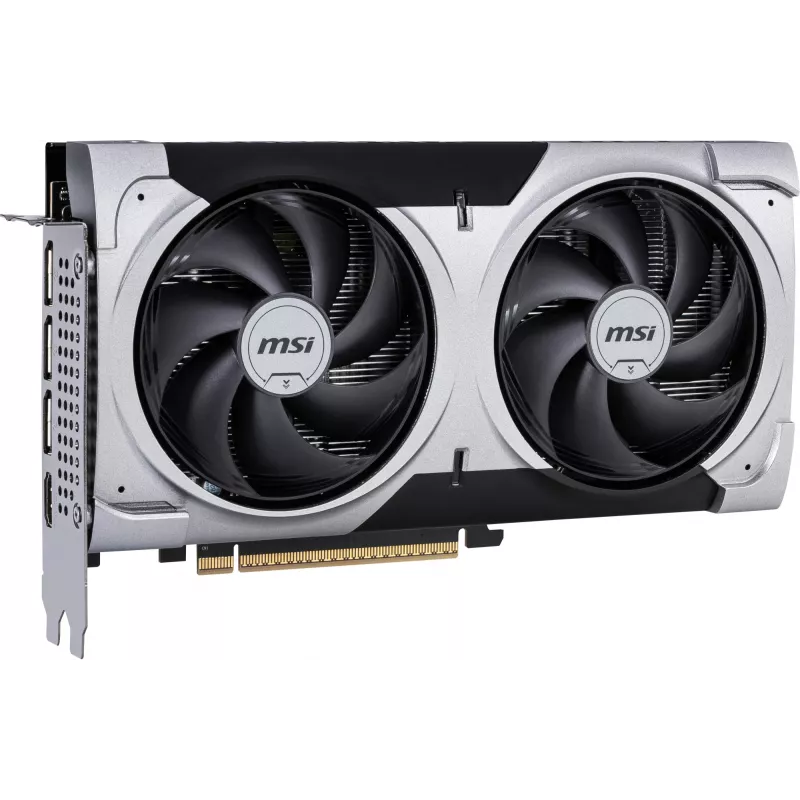 Tarjeta gráfica MSI GeForce RTX 5060 Ti 16 GB GDDR7, PCIe 5.0, 128 bits, 2602 MHz boost, 180 W, 2 ventiladores