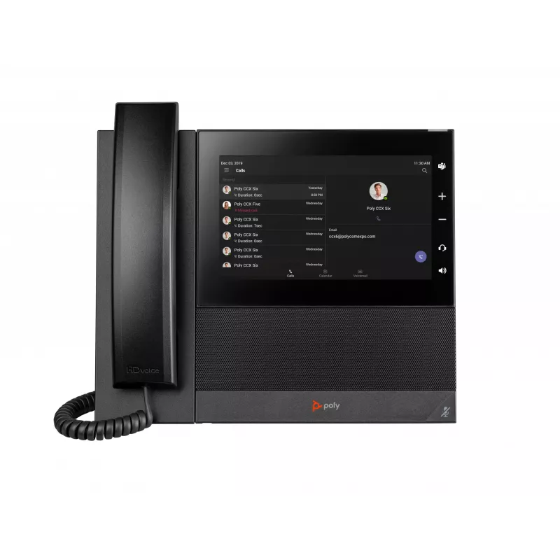 Teléfono de empresa HP Poly CCX 600 para Microsoft Teams y compatible con PoE