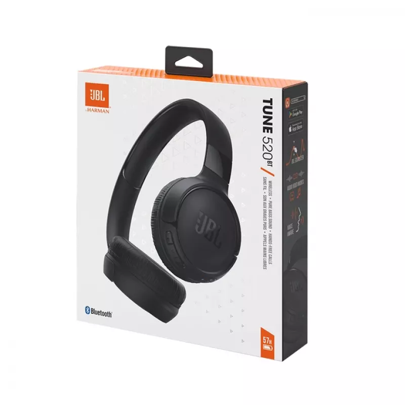 Auriculares JBL Tune 520 BT inalámbricos de diadema llamadas/música USB Type-C Bluetooth negro