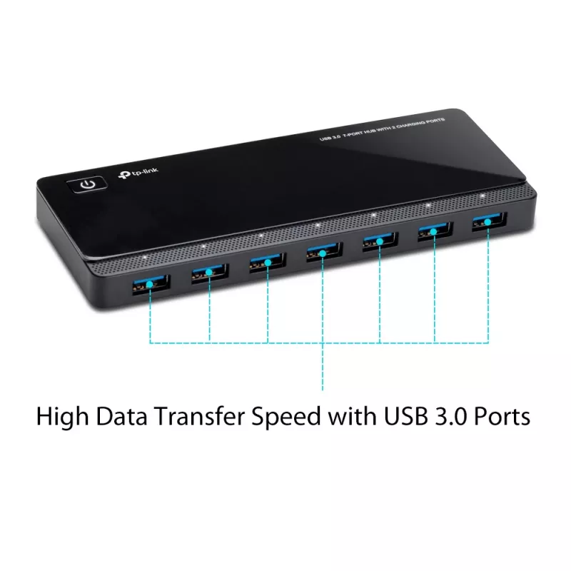 TP-Link UH720 USB 3.2 Gen 1 (3.1 Gen 1) Micro-B 5000 Mbit/s negro