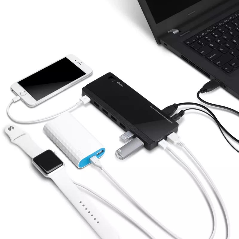 TP-Link UH720 USB 3.2 Gen 1 (3.1 Gen 1) Micro-B 5000 Mbit/s negro