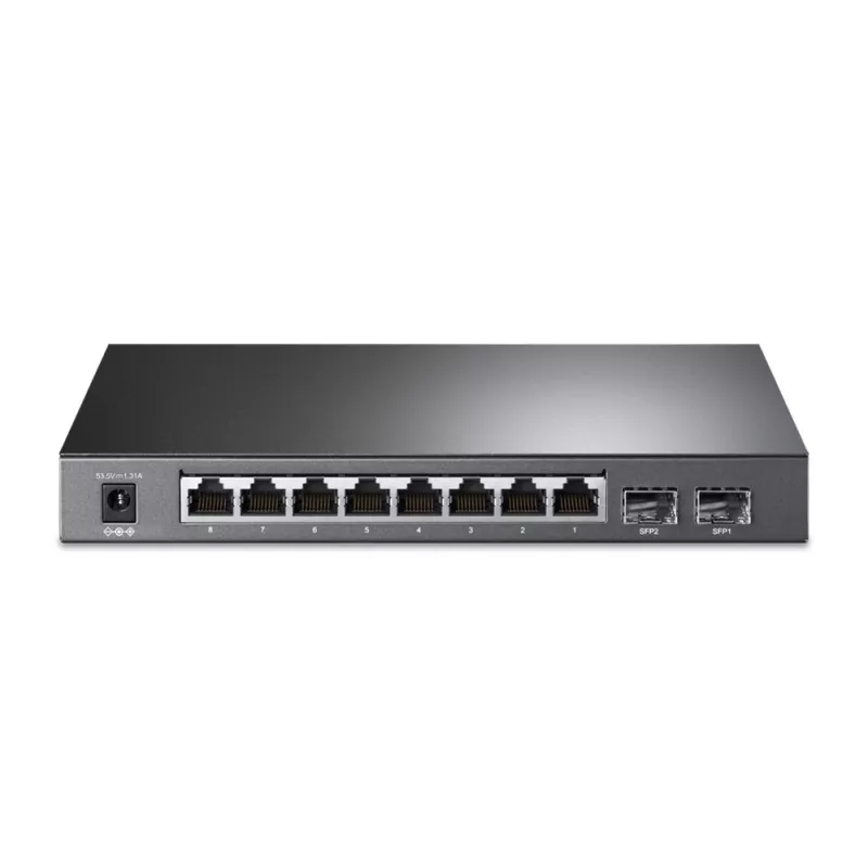 Switch TP-Link JetStream 8-Port Gigabit Smart PoE+ con 2 ranuras SFP