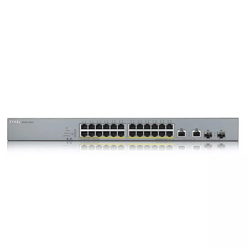 Zyxel GS1350-26HP-EU0101F switch de red gestionado L2 Gigabit Ethernet (10/100/1000) Power over Ethernet (PoE) gris