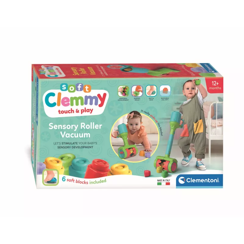Clementoni Clemmy aspiradora blanda, juego de construcción, 1 año(s), 6 uds., 110 g