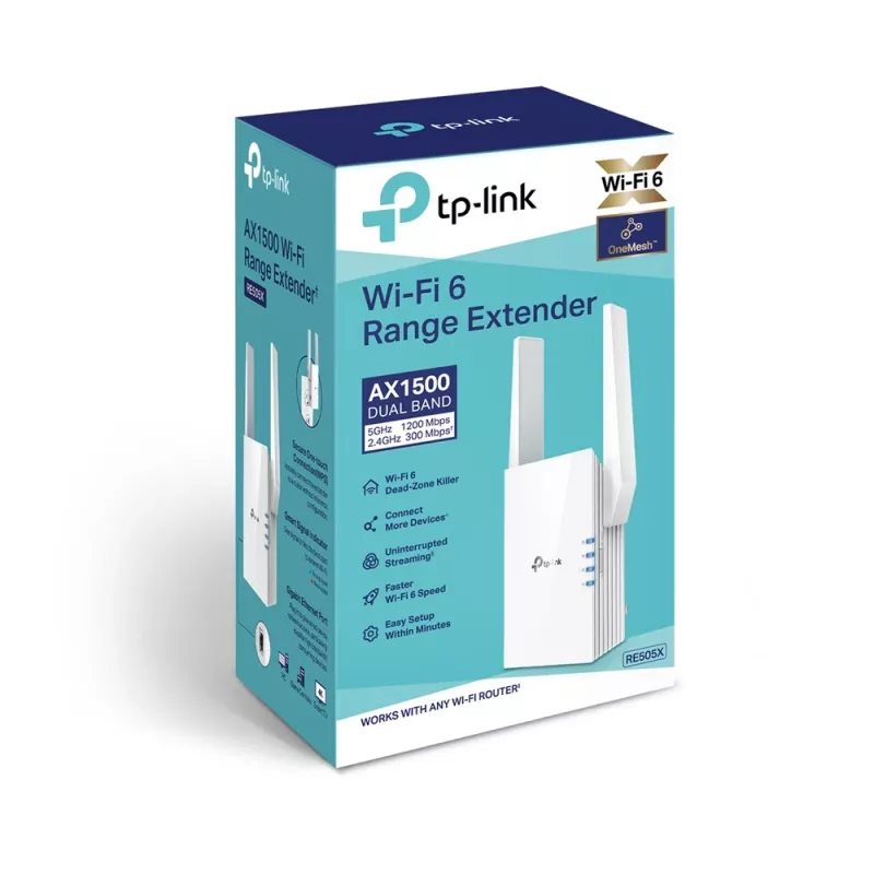 TP-Link RE505X extensor de red transmisor y receptor de red blanco 10, 100, 1000 Mbit/s
