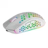 Mars Gaming MMW3W, ratón gaming inalámbrico, RGB Flow, ultraligero 79 g, 3200 DPI, blanco
