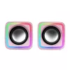 Mars Gaming MSCUBEP altavoces gaming RGB compactos rosa 8W procesador de sonido DSP