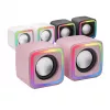 Mars Gaming MSCUBEP altavoces gaming RGB compactos rosa 8W procesador de sonido DSP