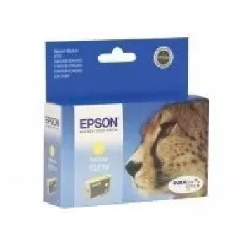 Epson Cheetah Pack individual Amarillo T0714 Tinta DURABrite Ultra